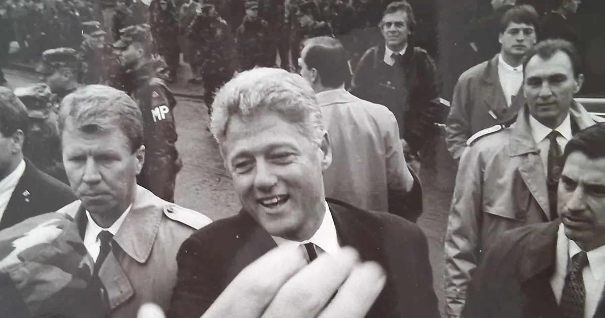 Weltpolitik in Baumholder: Als GIs Bill Clintons Hand schütteln wollten 