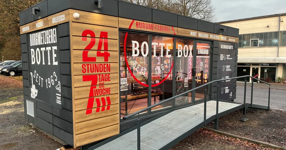 Botte-Box an der Eichwiese: Metzgerei eröffnet Selbstbedienungsladen in ...