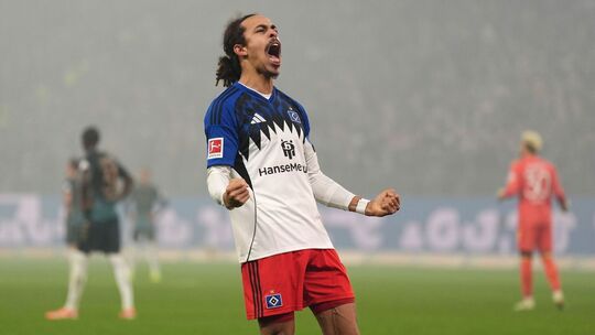 Yussuf Poulsen vom Hamburger SV Yussuf Poulsen vom Hamburger SV