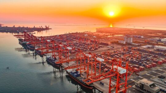 Containerterminal in Tangshan Containerterminal in Tangshan