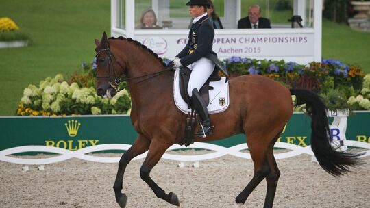 Isabell Werth mit Don Johnson Isabell Werth mit Don Johnson