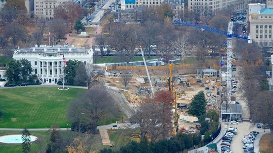 Bauarbeiten am Weißen Haus Bauarbeiten am Weißen Haus