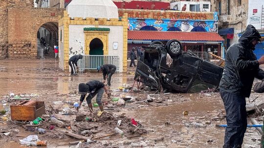 Nach Überschwemmungen in Marokko Nach Überschwemmungen in Marokko
