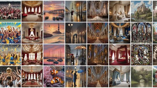 KI-Bilder in einem Kreativitätsexperiment