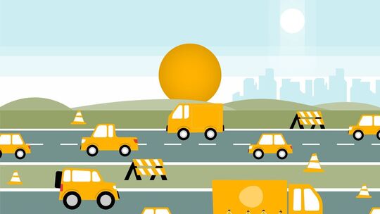 Stauprognose - Mittlere Auslastung