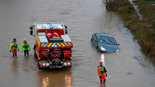 Hochwasser in Südfrankreich