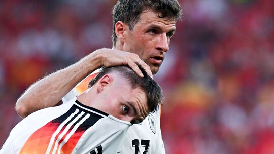 Thomas Müller (hinten) und Florian Wirtz (vorne)