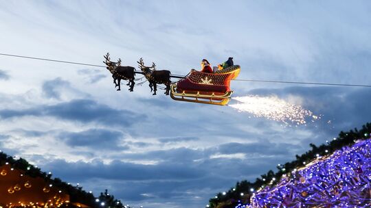 Flugradare sollen Schlitten des Weihnachtsmannes geortet haben