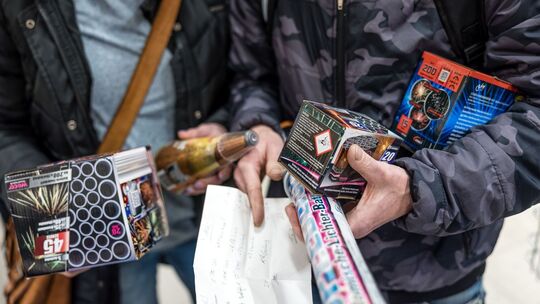Silvester-Feuerwerksverkauf