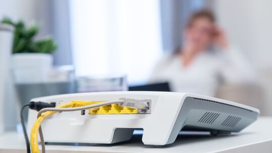 Router steht in einer Wohnung Router steht in einer Wohnung