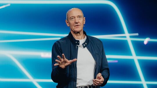 Siemens-CEO Roland Busch auf der Technikmesse CES