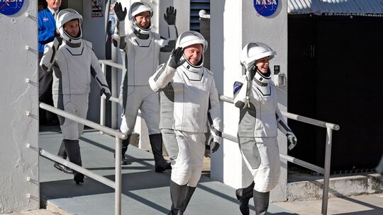 Vor dem Start zur ISS