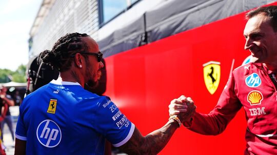 Lewis Hamilton und Riccardo Adami