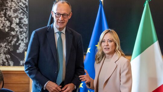 Friedrich Merz und Giorgia Meloni Friedrich Merz und Giorgia Meloni
