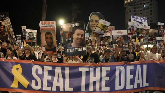Nahostkonflikt - Demonstration in Tel Aviv