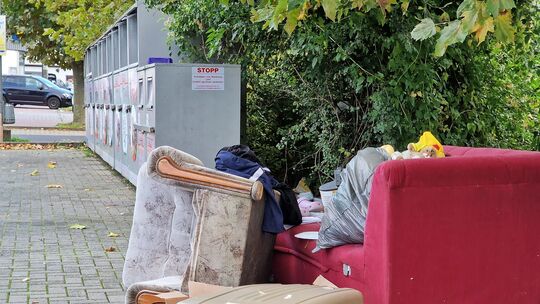 Symbolbild: Auf dem Sperrmüll finden sich nicht nur Möbel, sondern auch alte Erinnerungen und treue Begleiter.