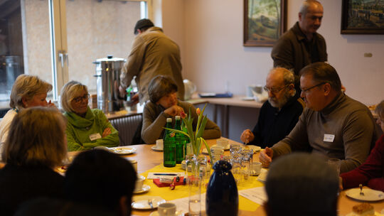 Im Zukunfts-Café war ein angeregter Austausch möglich.