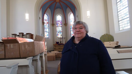 Schon wieder eine Baustelle: Nach der Innenrenovierung wird jetzt die neue Orgel in die evangelische Kirche in Gebhardshain eing