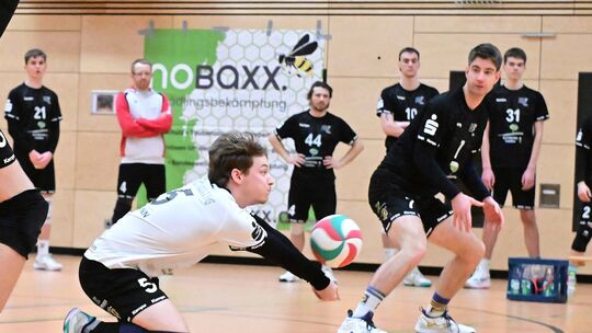 Max Eumann (hier bei der Annahme) und die LAF Sinzig hatten beim SSC Vellmar keine Chance und verloren 1:3.