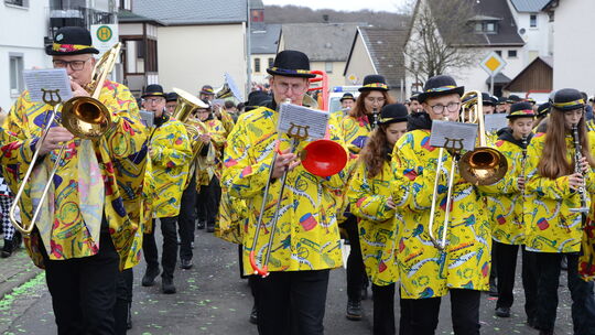 Natürlich ist auch der Musikverein Holler wie immer mit von der Partie.