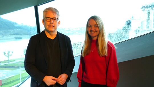 Geysir-Geschäftsführer Christian Heller und Betriebsleiterin Vanessa Born freuen sich auf die Umsetzung der Pläne für eine Übera