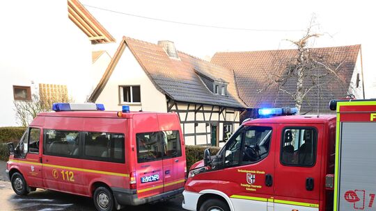 In einem Wohnhaus in Kalenborn ist der Wohnraum ausgebrannt.
