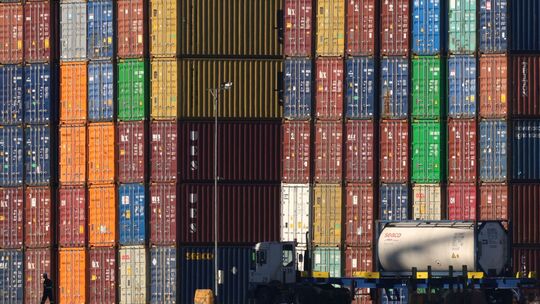 Hafen von Santos in Brasilien