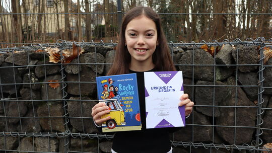 Die 11-jährige Leonie Reitz aus Laudert hat sich gegen 11 andere Mädchen und Jungs durchgesetzt und den Regionalentscheid des Vo