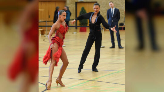 Erfolgreiche Premiere: Felix Reimann und Polina Fast treten bei den Landesmeisterschaften in Bad Kreuznach erstmals gemeinsam an