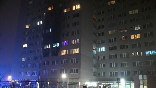 Hochhausbrand in Berlin