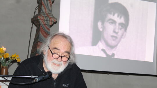 In der Kirche in Gemmerich hielt der Beatles-Experte Werner Köhler, der Paul McCartney mehrfach persönlich getroffen hat, einen