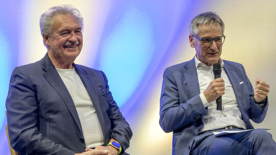 Der rheinland-pfälzische Landtagspräsident Hendrik Hering (rechts) hatte seinen Freund, den langjährigen luxemburgischen Außenmi