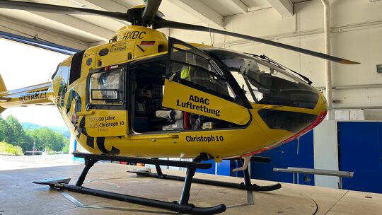 Am Wittlicher Krankenhaus ist "Christoph 10" beheimatet. Der Hangar befindet sich gleich neben dem Landeplatz bei der Klinik.