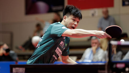 Feng Yi-Hsin brachte den TTC Grenzau im Heimspiel gegen Mühlhausen in Führung, musste sich im vierten Einzel dann aber Steffen M