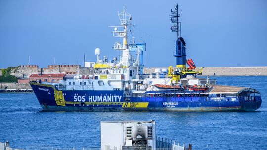 Seenotrettungsschiff «Humanity 1» in Italien