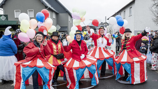 Impressionen vom Karnevalsumzug in Malberg.