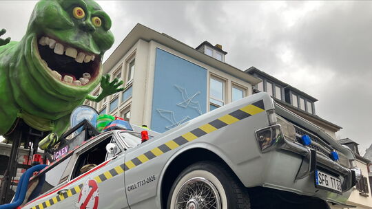 Die Geisterjäger aus Spabrücken sorgten mit ihrer Konstruktion für Ah und Oh im Publikum - und es gab den ersten Platz bei den M