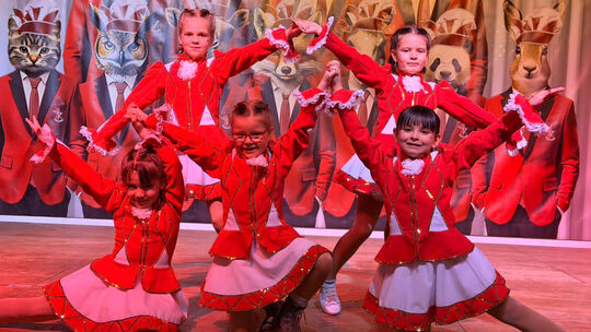 Bei der Kappensitzung in Gamlen haben auch die Minifunken begeistert.