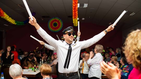 Bahn frei für die Piloten vom Männerballett.