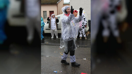 Schwarze auf Weiß: Die Turngemeinde Oberlahnstein verwandelte sich in "101 Dalmatiner".