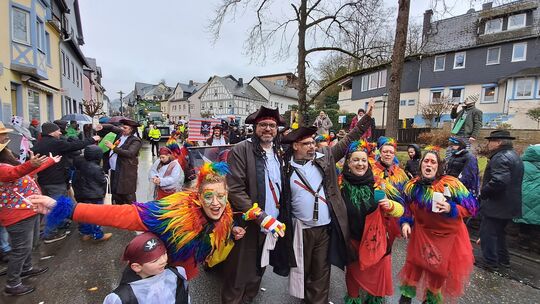 Natürlich ist auch der Kegelclub Kallamadda aus Nastätten beim heimischen Rosenmontagszug mit dabei.