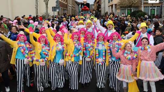 Romozug Bad Sobernheim: Mit Fußgruppe und einen exquisiten Zucker-Lädchen war die Schreinerei Köhler erneut mit 58 Teilnehmenden
