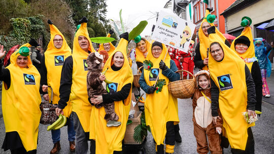 Der Linzer Weltladen legt auch in der fünften Jahreszeit Wert auf fair gehandeltes Obst.