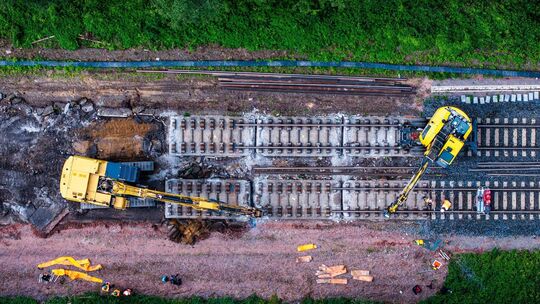 Bauarbeiten an der Infrastruktur Bauarbeiten an der Infrastruktur