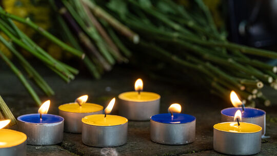 Solidarität mit der Ukraine: Unter dem Motto „Licht für die Ukraine“ ruft der Ukrainische Verein Mainz zu einer Protestdemo am D