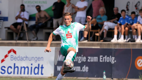 Chris Rönz (hier in der Oberligasaison 2022/2023) möchte nach überstandener Verletzung bald wieder regelmäßig im Trikot der SG 2