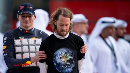 Max Verstappen und Sebastian Vettel