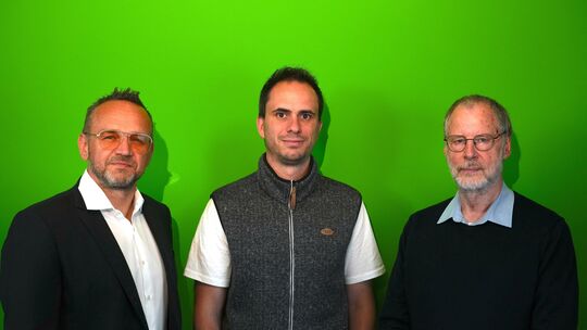 Das Vorstandsteam der Gewerkschaft Erziehung und Wissenschaft (GEW) im Kreis Altenkirchen, Axel Karger (von links), Kevin Lenz u