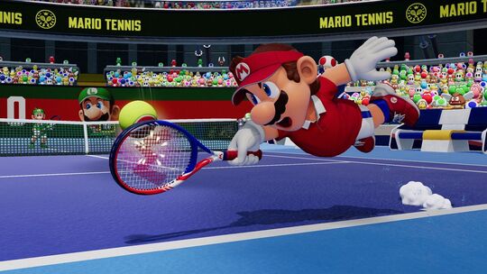 Screenshot vom Spiel «Mario Tennis Fever»