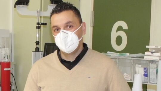 Rafique Rahimzai bei seiner Vorstellung als künftiger Chefarzt der Abteilung für Innere Medizin und Gastroenterologie am Kranken